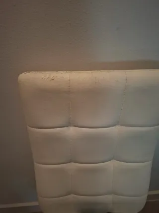 Juego de 4 sillas de salón blancas