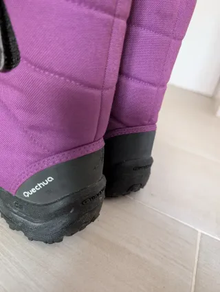 Botas nieve infantiles moradas número 36
