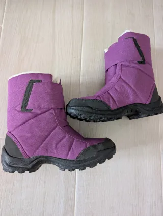 Botas nieve infantiles moradas número 36