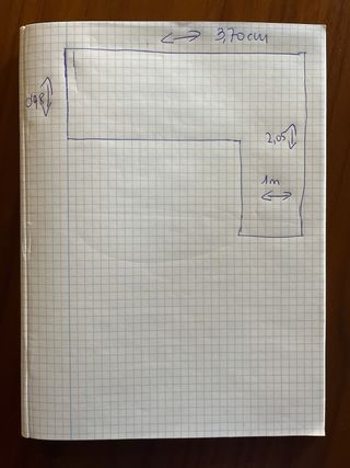 Sofá modular grande con chaise longue