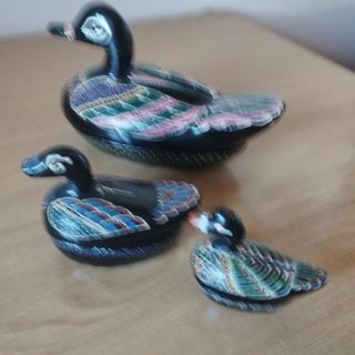 6 Cajitas de Madera Pintadas