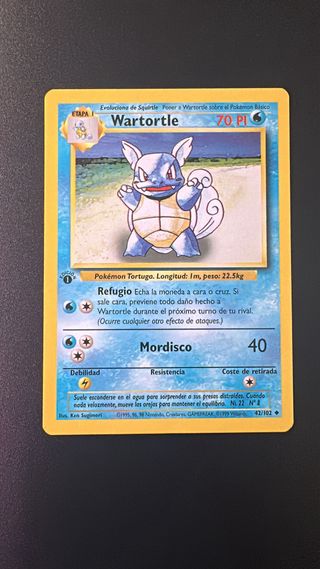 Wartortle 1ª Edición 1999 Carta Pokémon