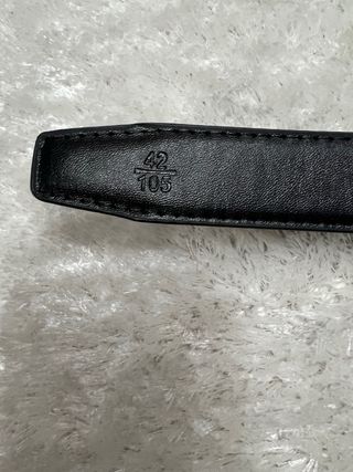 Cinto Saint Laurent Couro Preto Dourado 95cm