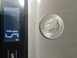 Moneda 5 Pesetas 1949 Francisco Franco