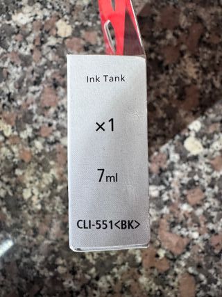 5 Cartuccie Canon Pixma CLI-551BK Nero