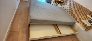 Estructura Cama + Cabecero Ikea Mandal