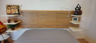 Estructura Cama + Cabecero Ikea Mandal