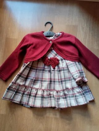 Conjunto Vestido y Chaqueta Niña 12 Meses