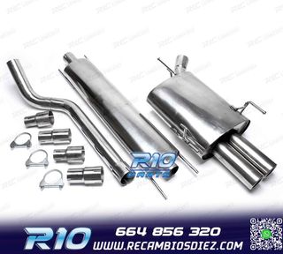 SILENCIOSO ESCAPE OPEL CORSA C 00-06 TUBOS RECTOS