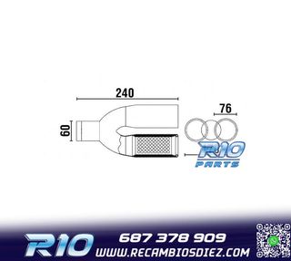 COLA ESCAPE DOBLE REDONDA