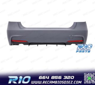 PARAGOLPES TRASERO BMW F30 LOOK M PERFORMANCE DOBLE SALIDA