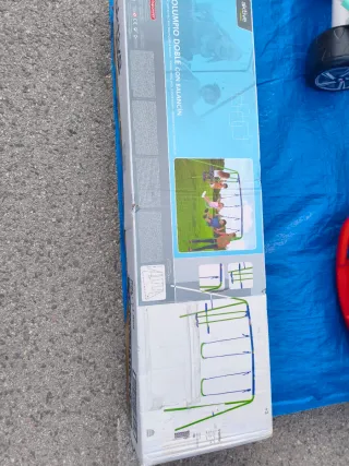 Columpio doble con balancín Aktive