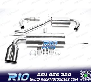 SILENCIOSO ESCAPE VOLKSWAGEN VW GOLF MK5 03-08 DOBLE IZQUIE