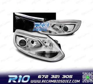 FAROS FORD FOCUS MK3 11-14 TUBE LIGHT FONDO CROMO