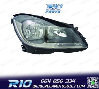 FARO DCH PARA MERCEDES CLASE C W204 10-14 FONDO NEGRO