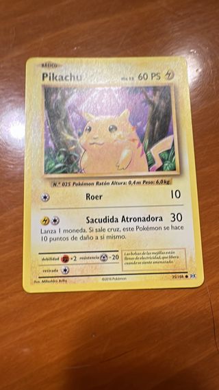 Carta Pokémon Pikachu Básico 60 PS