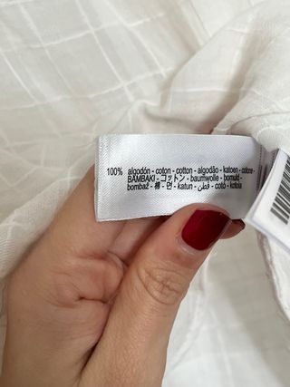 Blusa Zara Algodón Blanca Volantes Talla XS