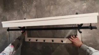 Mueble Perchero con Balda y Barra