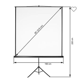 Pantalla Proyector con Trípode