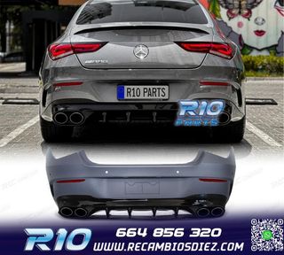 PARAGOLPES TRASERO MERCEDES CLA W118 LOOK AMG CLA45S 19-23