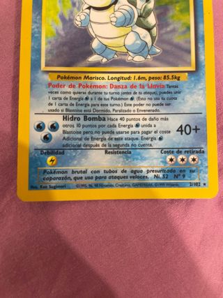 Carta Pokémon Blastoise