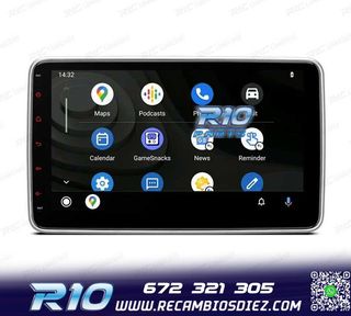 RADIO NAVEGADOR 2DIN 10" HD TÁCTIL BLUETOOTH USB SD