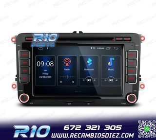 RADIO GPS ANDROID 13 PARA VOLKSWAGEN VW SEAT SKODA TOURAN 7"