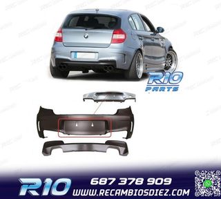 PARAGOLPES TRASERO BMW E81 E87 04-11 LOOK 1M