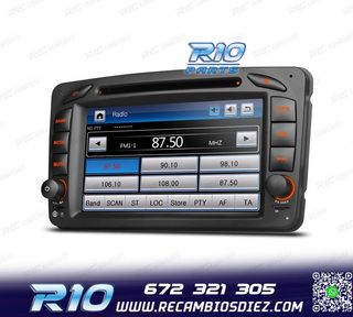 RADIO NAVEGADOR PARA MERCEDES CLASE A C CLK USB GPS TACTIL H