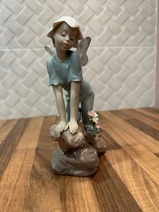Figura Lladro Porcelana Niño Hada