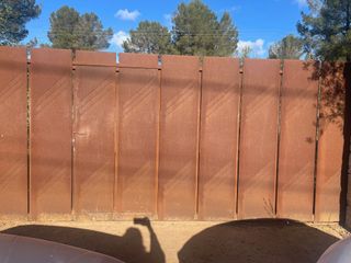 Barrera hierro oxidado 4m