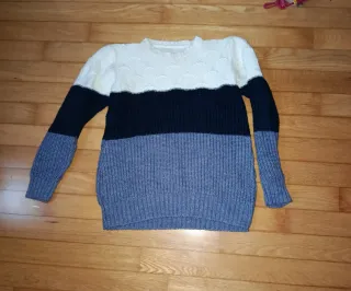 Maglione unisex a blocchi di colore