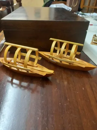 Set 2 Gondole in Legno