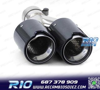 COLA ESCAPE DOBLE BMW M PERFORMANCE CARBONO CROMO IZQ