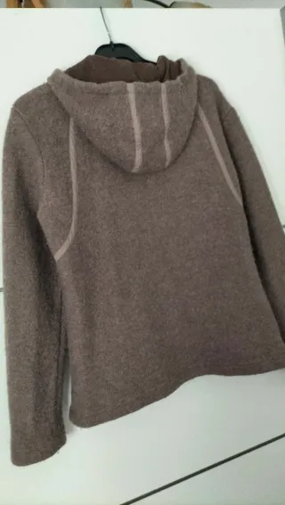 Sudadera lana con capucha