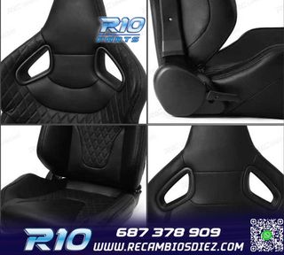 ASIENTO BAQUET UNIVERSAL CUERO NEGRO ESTILO SPORTSTER