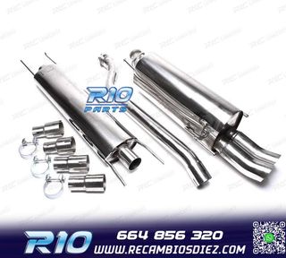 SILENCIOSO ESCAPE OPEL ASTRA G 97-04 ACERO