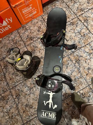 Tabla Snow Burton con Botas y otra tabla