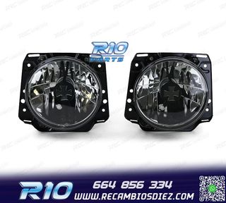 FAROS VOLKSWAGEN VW GOLF 2 83-91 IRON CROSS NEGRO AHUMADO