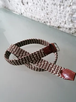Cintura uomo intrecciata 105 cm