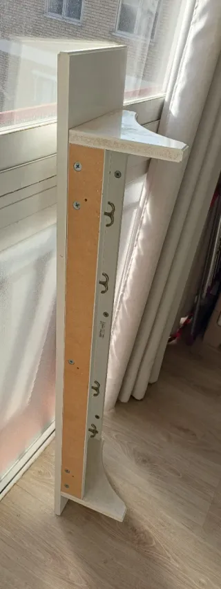 Estantería Ikea STENSTORP  blanca con ganchos