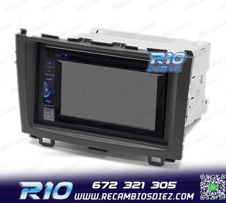 MARCO NEGRO RADIO 2-DIN PARA HONDA CR-V 07-11