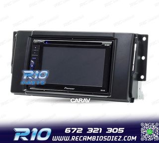 MARCO NEGRO RADIO 2-DIN PARA LAND ROVER FREELANDER DISCOVERY