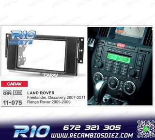 MARCO NEGRO RADIO 2-DIN PARA LAND ROVER FREELANDER DISCOVERY