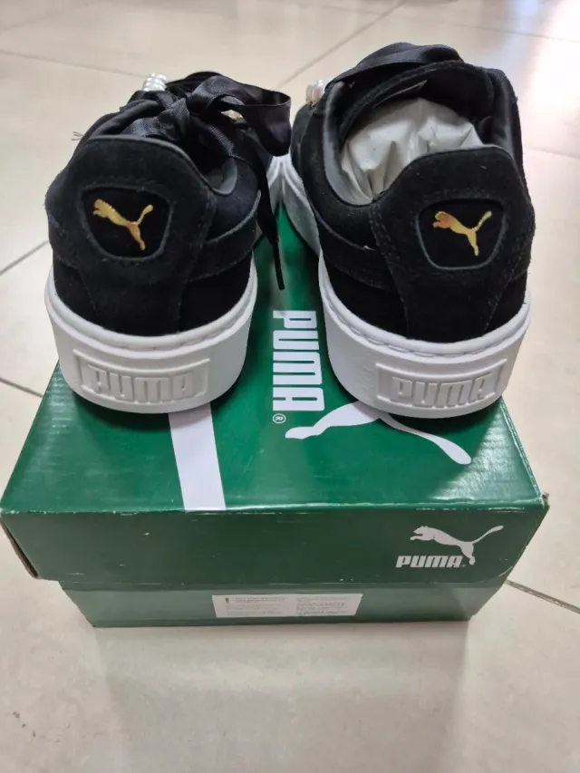 Puma Suede Zapatillas Perlas Negras