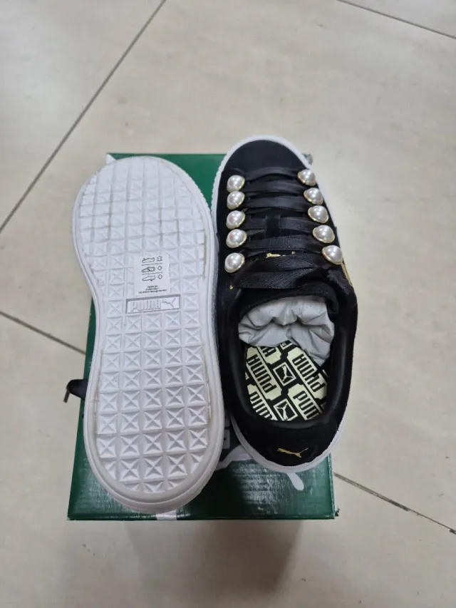 Puma Suede Zapatillas Perlas Negras