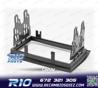 MARCO NEGRO RADIO 2-DIN PARA CITROEN JUMPER PEUGEOT BOXER FI