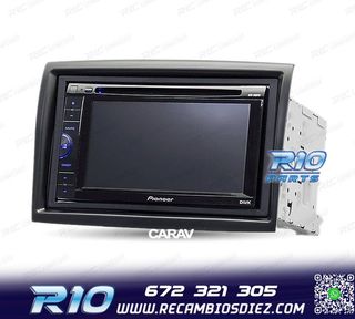 MARCO NEGRO RADIO 2-DIN PARA CITROEN JUMPER PEUGEOT BOXER FI