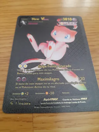 Carta Pokémon Mew VMAX 3810 Golpe Fusión