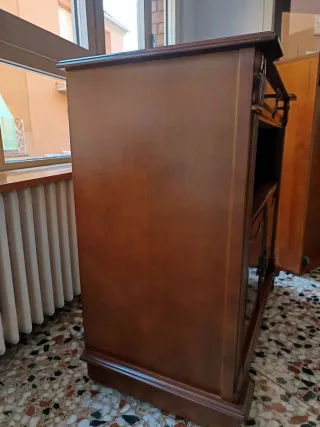 Mueble recibidor/TV madera antiguo